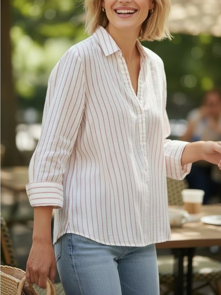 Martha Stewart Collection 100 Linen Striped Tunic Top Xl Nwt Red White Coastal Martha Stewart Collection 100 Linen Striped Tunic Top Xl Nwt Red White Coastal
